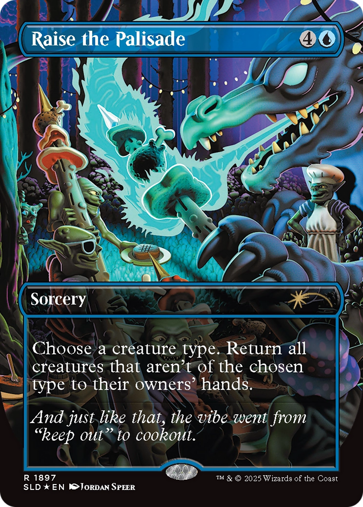 Raise the Palisade (Double Rainbow Foil) [Secret Lair Drop Series] | Galaxy Games LLC