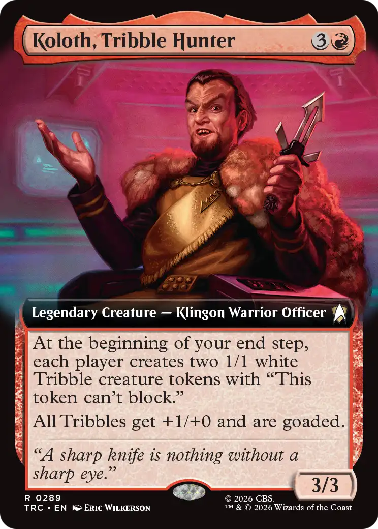 Koloth, Tribble Hunter (Extended Art) [Star Trek] | Galaxy Games LLC