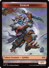 Dog // Goblin Double-Sided Token [Tarkir: Dragonstorm Commander Tokens] | Galaxy Games LLC
