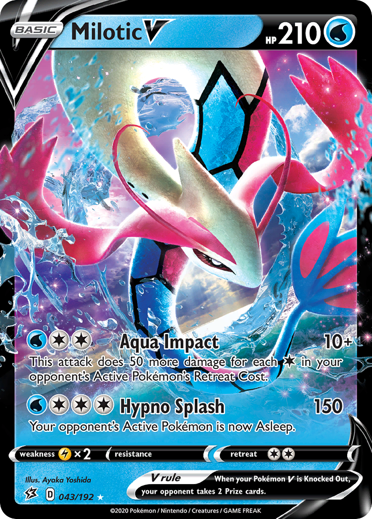 Milotic V (043/192) [Sword & Shield: Rebel Clash] | Galaxy Games LLC