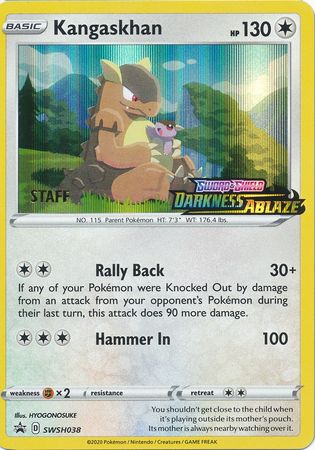 Kangaskhan (SWSH038) (Staff Prerelease Promo) [Sword & Shield: Black Star Promos] | Galaxy Games LLC