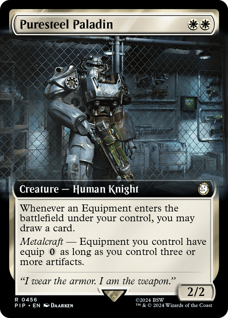 Puresteel Paladin (Extended Art) [Fallout] | Galaxy Games LLC