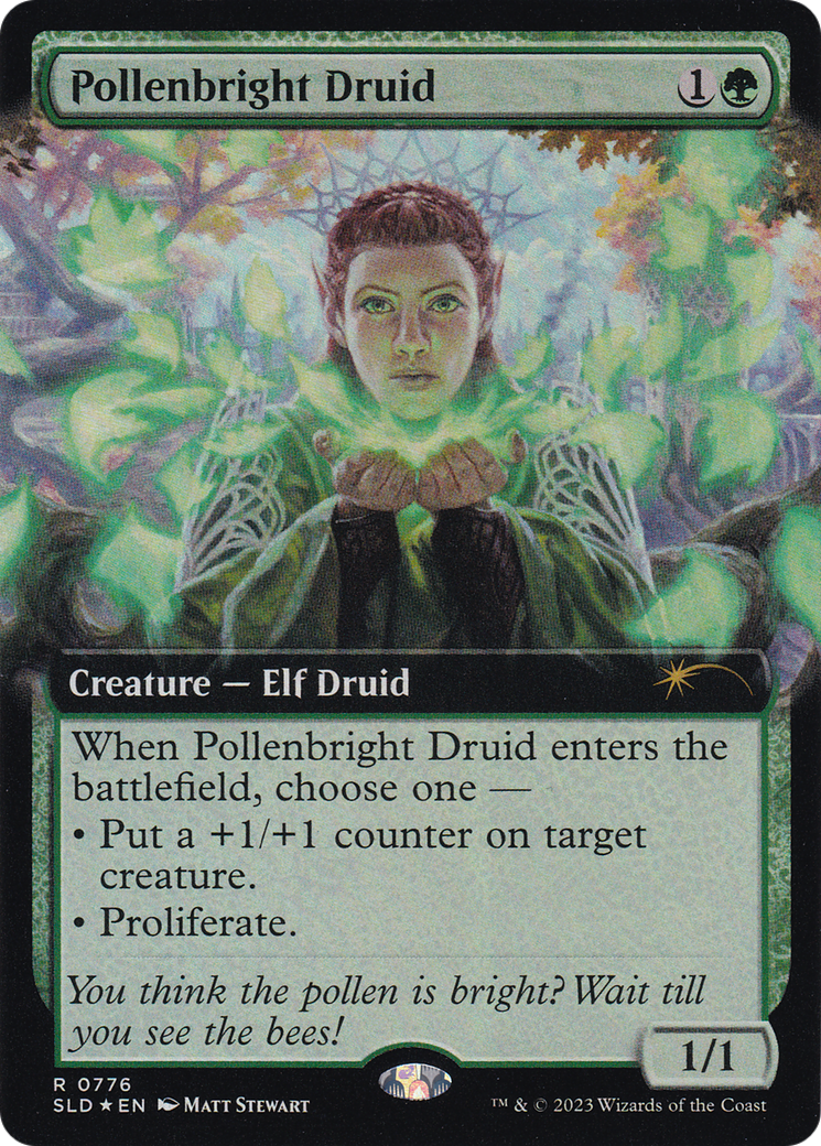 Pollenbright Druid (Extended Art) [Secret Lair Drop Series] | Galaxy Games LLC