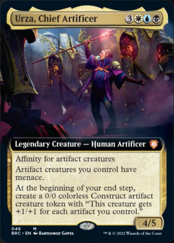 Urza, Chief Artificer (Extended Art) [The Brothers' War Commander] | Galaxy Games LLC