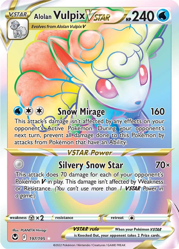 Alolan Vulpix VSTAR (197/195) [Sword & Shield: Silver Tempest] | Galaxy Games LLC