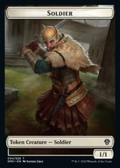 Soldier // Stangg Twin Double-Sided Token [Dominaria United Tokens] | Galaxy Games LLC