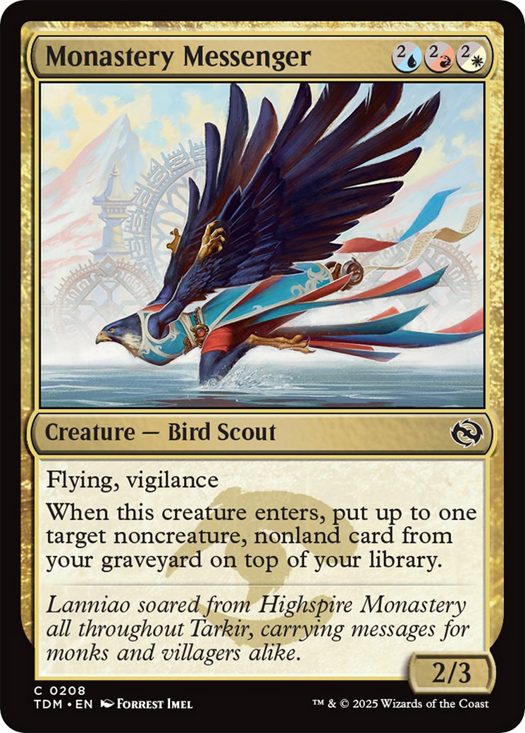 Monastery Messenger [Tarkir: Dragonstorm] | Galaxy Games LLC