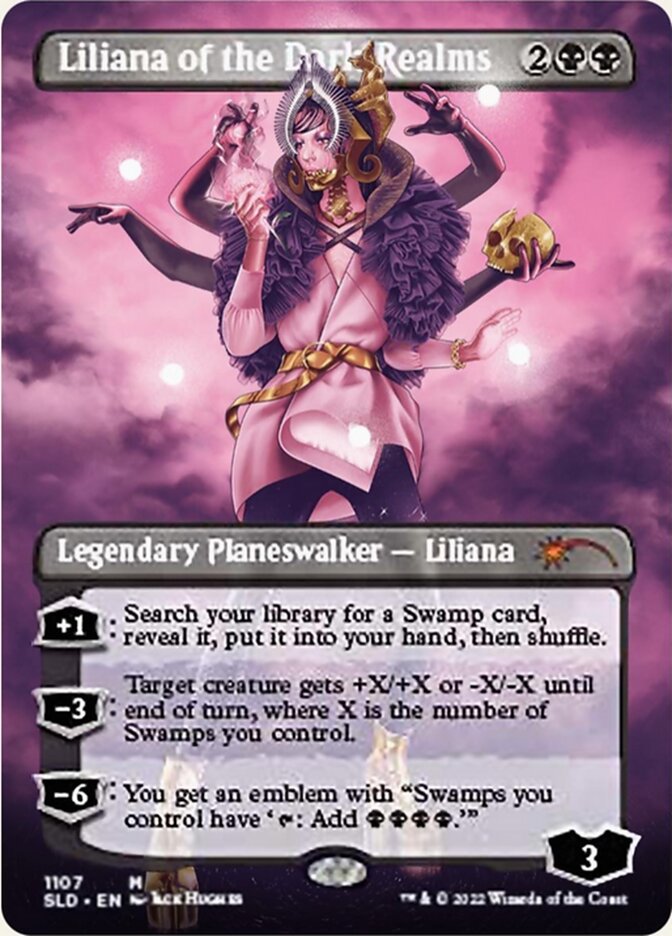 Liliana of the Dark Realms (Borderless) [Secret Lair Drop Series] | Galaxy Games LLC