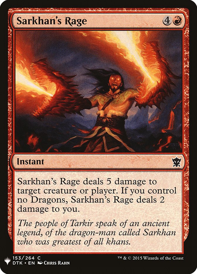 Sarkhan's Rage [Mystery Booster] | Galaxy Games LLC