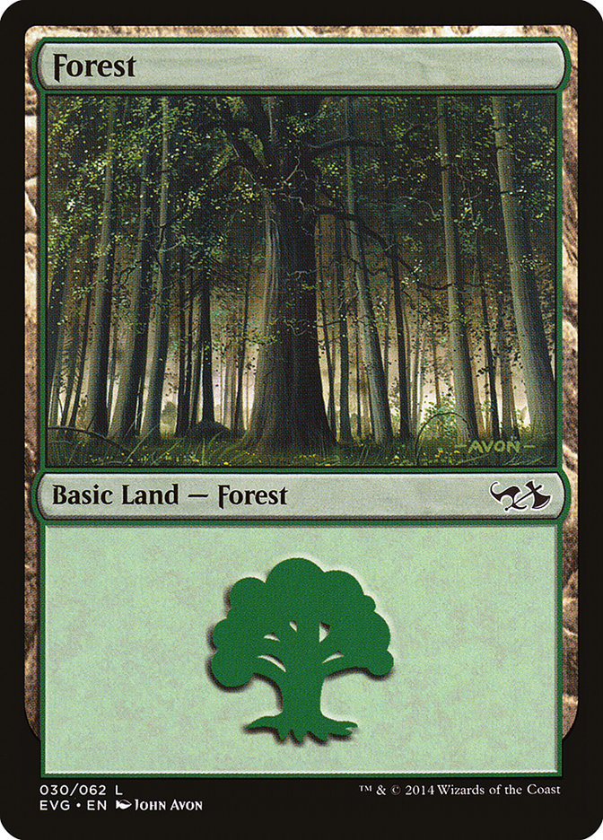 Forest (30) (Elves vs. Goblins) [Duel Decks Anthology] | Galaxy Games LLC
