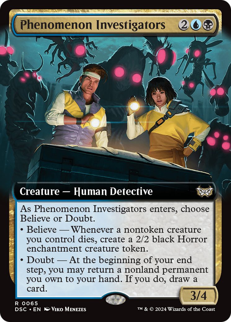 Phenomenon Investigators (Extended Art) [Duskmourn: House of Horror Commander] | Galaxy Games LLC