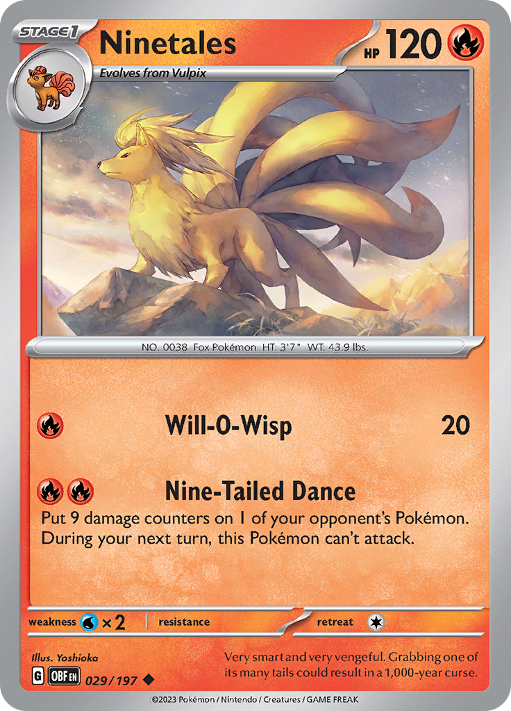 Ninetales (029/197) [Scarlet & Violet: Obsidian Flames] | Galaxy Games LLC