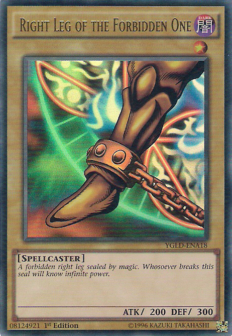 Right Leg of the Forbidden One [YGLD-ENA18] Ultra Rare | Galaxy Games LLC