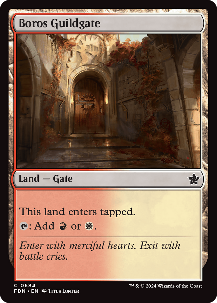 Boros Guildgate [Foundations] | Galaxy Games LLC