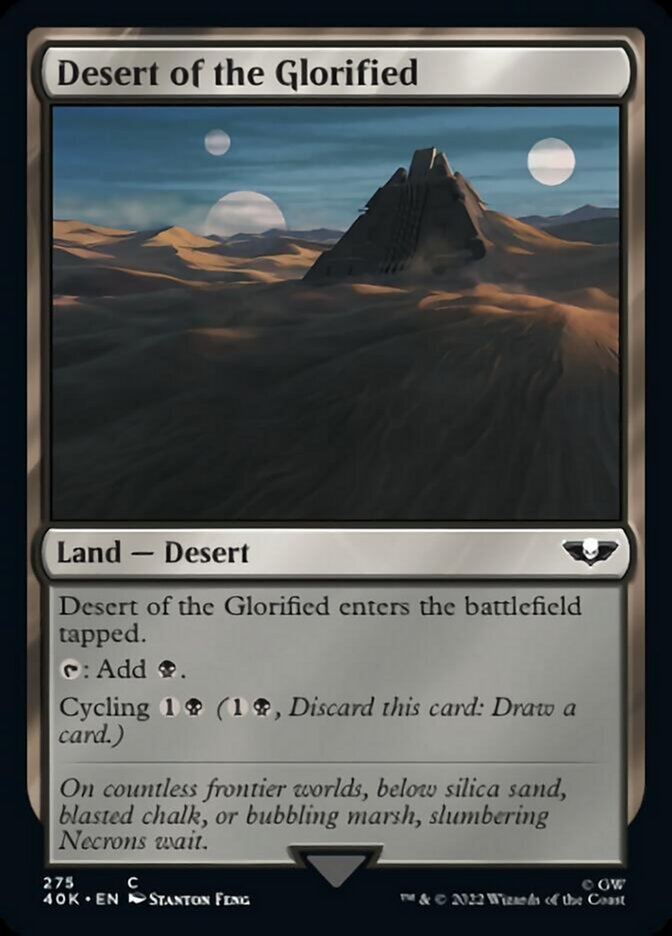 Desert of the Glorified (Surge Foil) [Warhammer 40,000] | Galaxy Games LLC