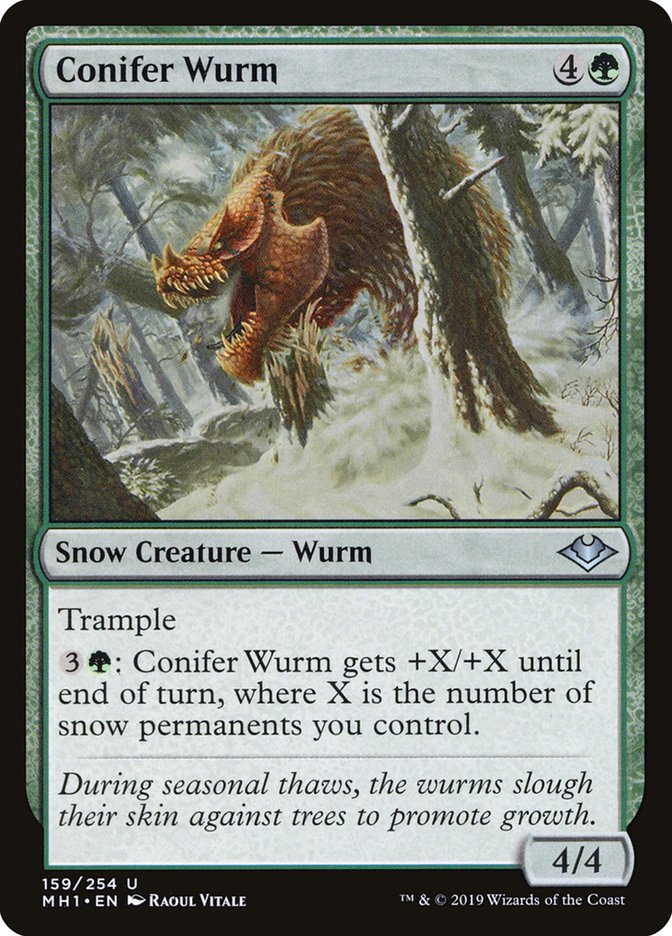 Conifer Wurm [Modern Horizons] | Galaxy Games LLC