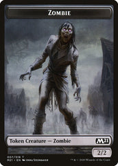 Treasure // Zombie Double-Sided Token [Core Set 2021 Tokens] | Galaxy Games LLC