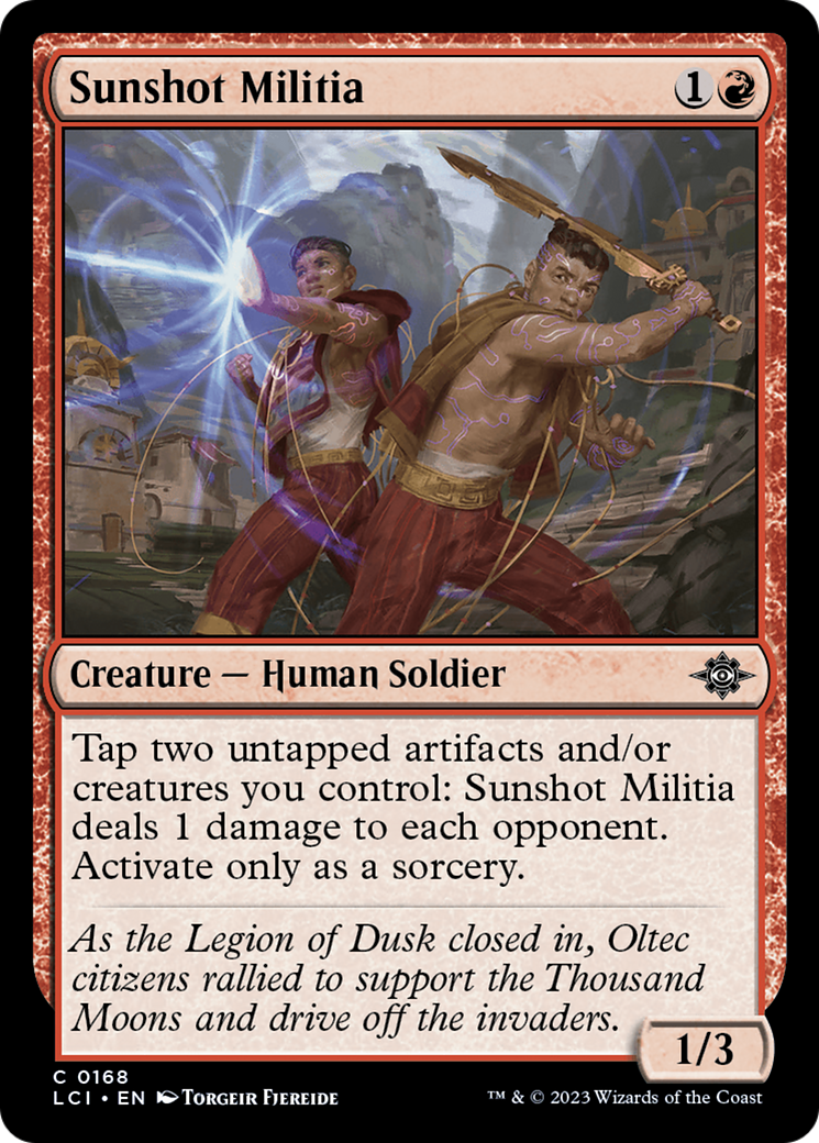 Sunshot Militia [The Lost Caverns of Ixalan] | Galaxy Games LLC