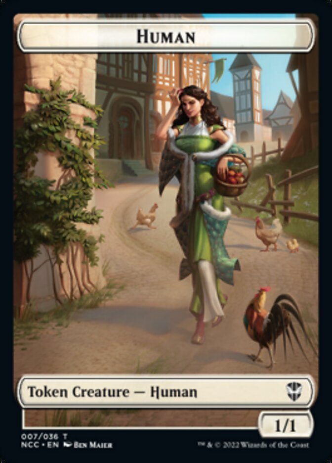 Eldrazi Spawn // Human Double-Sided Token [Streets of New Capenna Commander Tokens] | Galaxy Games LLC