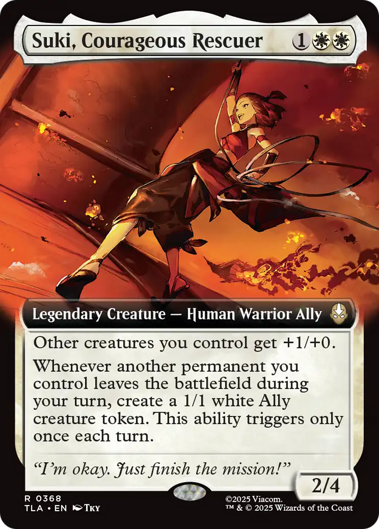 Suki, Courageous Rescuer (Extended Art) [Avatar: The Last Airbender] | Galaxy Games LLC