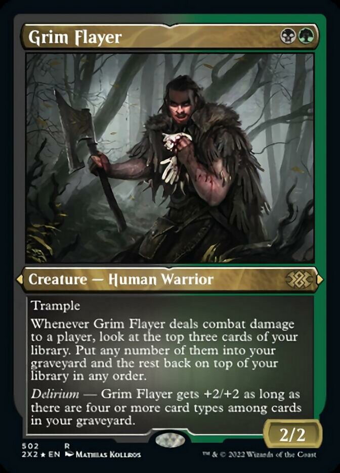 Grim Flayer (Foil Etched) [Double Masters 2022] | Galaxy Games LLC