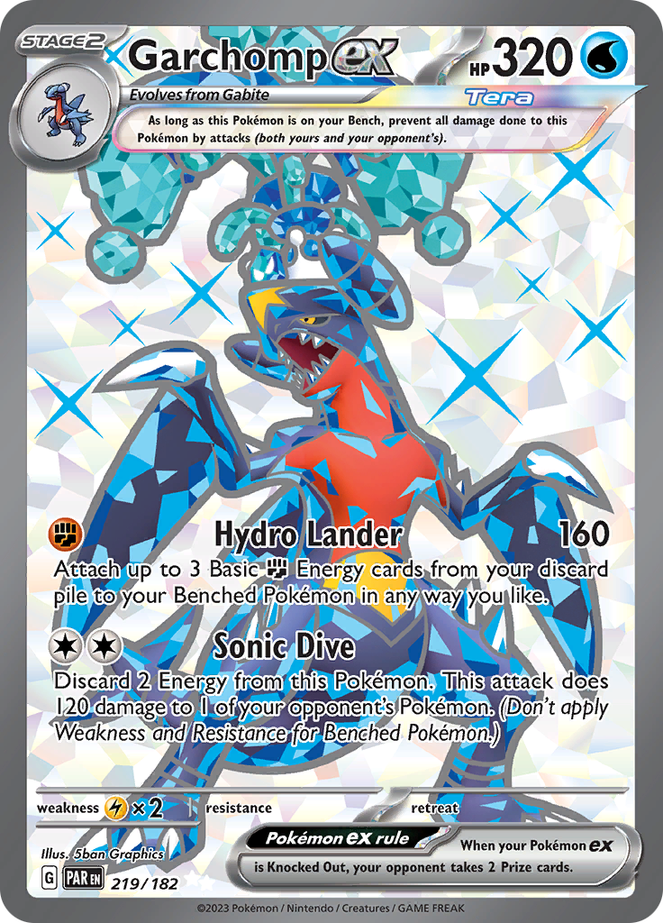 Garchomp ex (219/182) [Scarlet & Violet: Paradox Rift] | Galaxy Games LLC