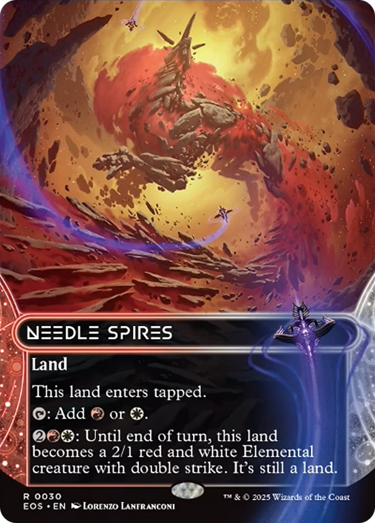 Needle Spires (0030) (Borderless) [Edge of Eternities: Stellar Sights] | Galaxy Games LLC