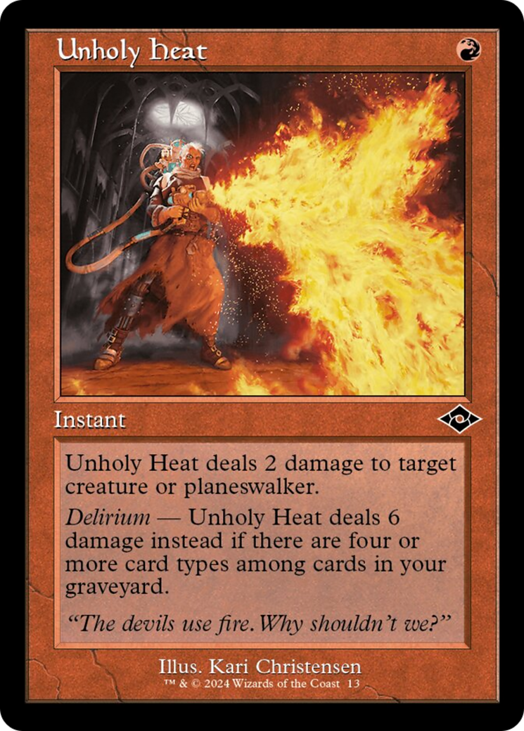 Unholy Heat (Retro) [Modern Horizons 2] | Galaxy Games LLC