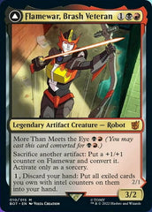 Flamewar, Brash Veteran // Flamewar, Streetwise Operative [Transformers] | Galaxy Games LLC