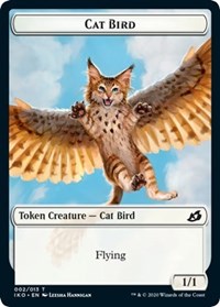 Cat Bird // Human Soldier (004) Double-Sided Token [Ikoria: Lair of Behemoths Tokens] | Galaxy Games LLC