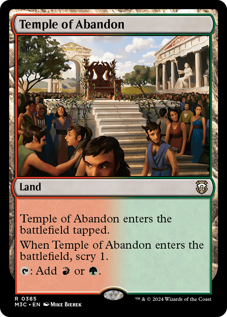 Temple of Abandon [Modern Horizons 3 Commander] | Galaxy Games LLC