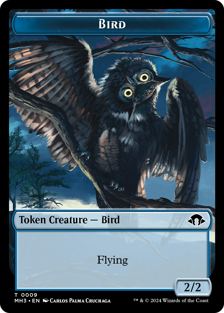 Eldrazi Spawn // Bird Double-Sided Token [Modern Horizons 3 Tokens] | Galaxy Games LLC