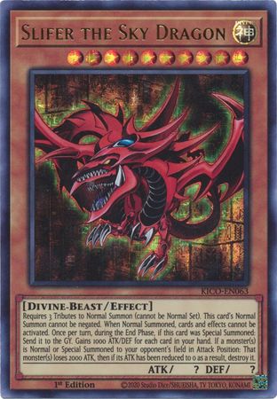 Slifer the Sky Dragon (Ultra Pharaoh's Rare) [KICO-EN063] Ultra Pharaoh's Rare | Galaxy Games LLC