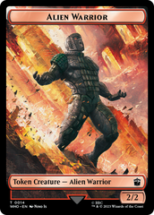 Alien Rhino // Alien Warrior Double-Sided Token [Doctor Who Tokens] | Galaxy Games LLC