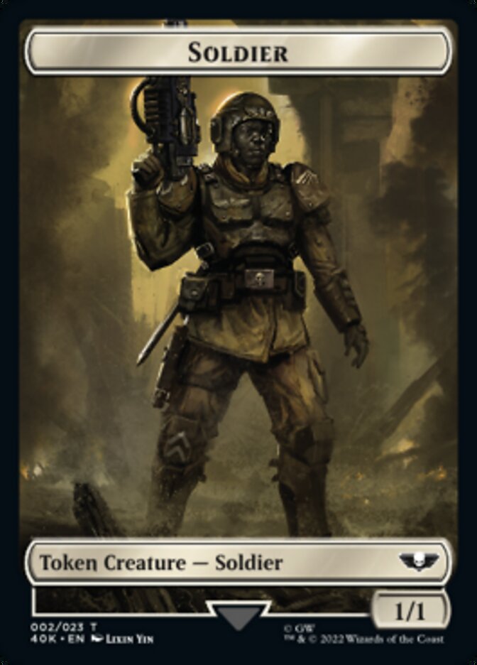 Soldier (002) // Zephyrim Double-Sided Token [Warhammer 40,000 Tokens] | Galaxy Games LLC