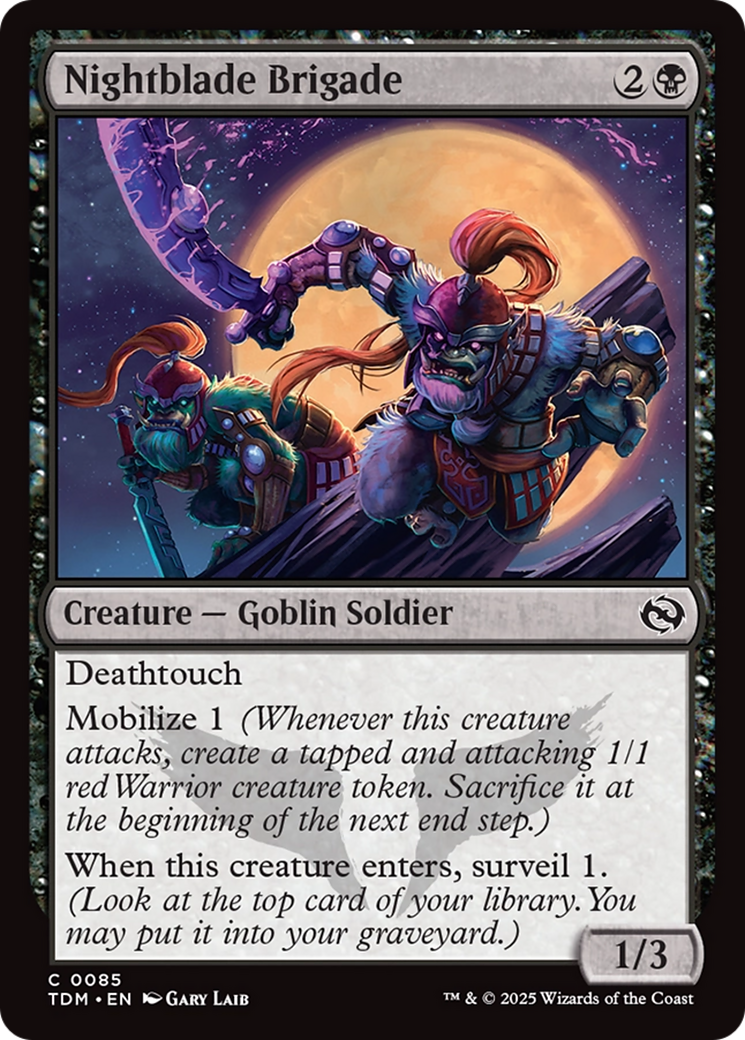 Nightblade Brigade [Tarkir: Dragonstorm] | Galaxy Games LLC