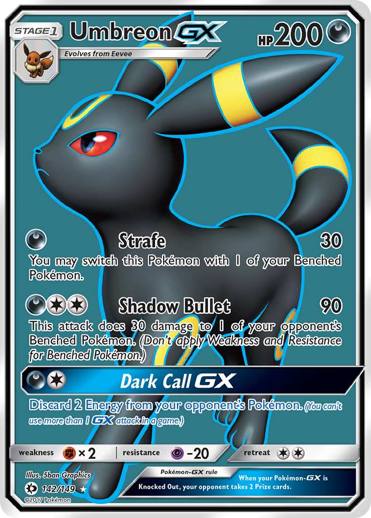 Umbreon GX (142/149) [Sun & Moon: Base Set] | Galaxy Games LLC