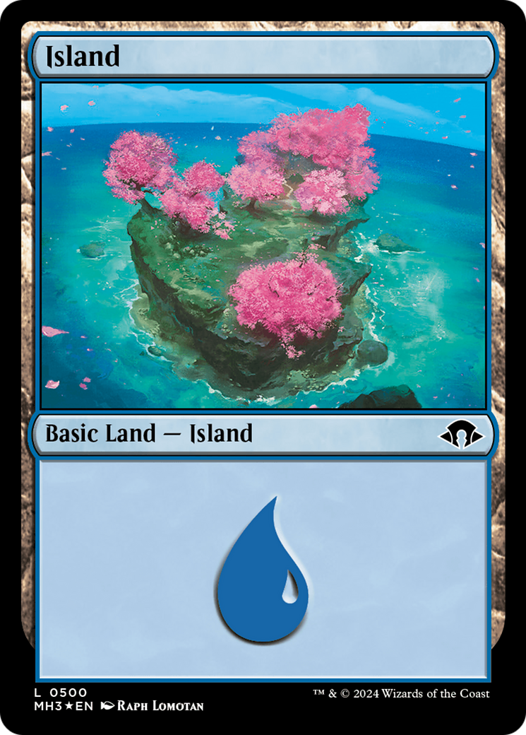 Island (0500) (Ripple Foil) [Modern Horizons 3] | Galaxy Games LLC