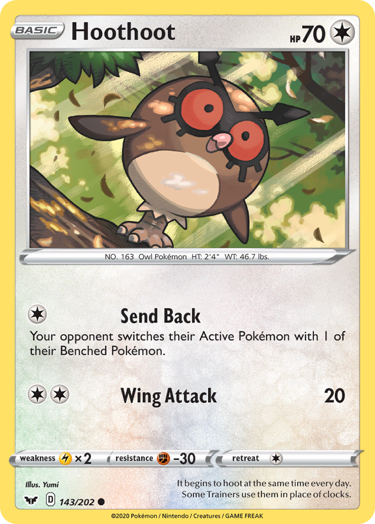 Hoothoot (143/202) [Sword & Shield: Base Set] | Galaxy Games LLC