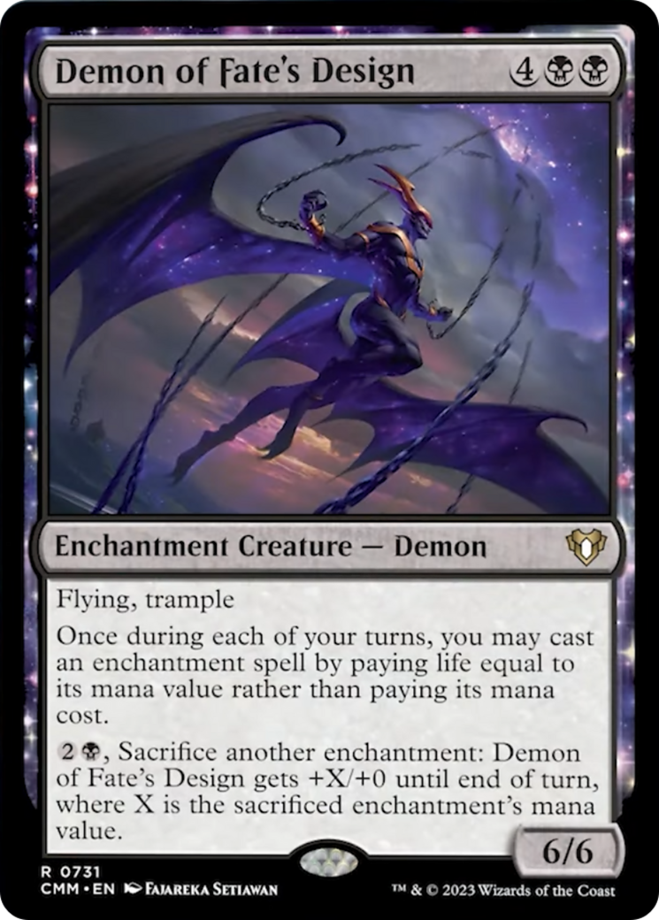 Demon of Fate's Design [Commander Masters] | Galaxy Games LLC