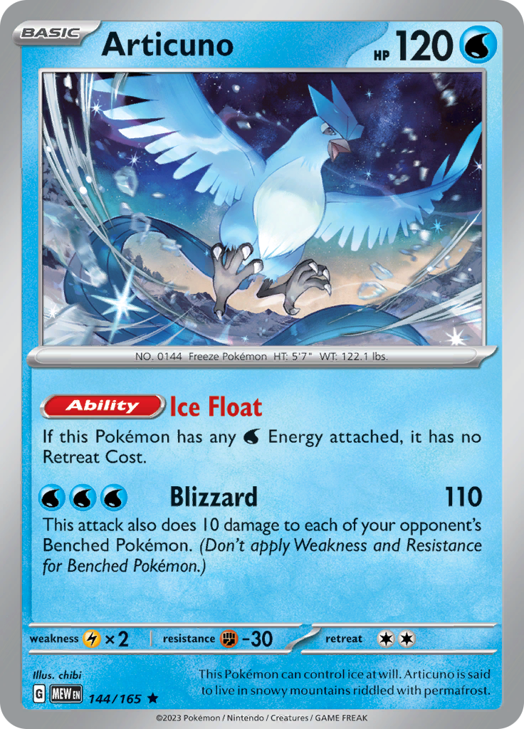 Articuno (144/165) [Scarlet & Violet 151] | Galaxy Games LLC