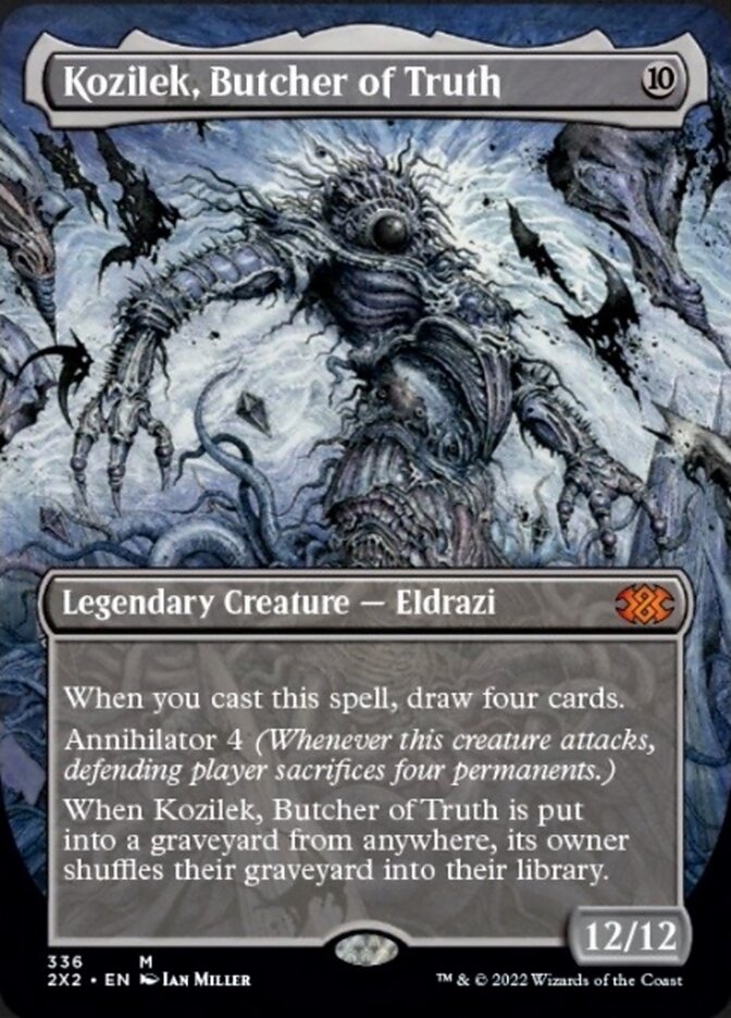 Kozilek, Butcher of Truth (Borderless Alternate Art) [Double Masters 2022] | Galaxy Games LLC