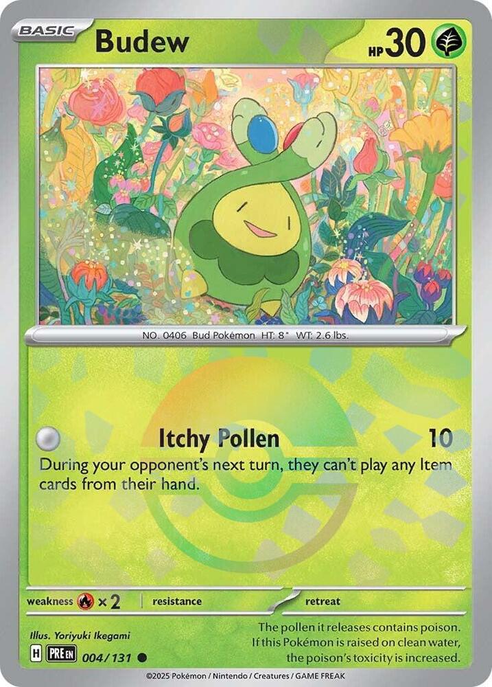 Budew (004/131) (Poke Ball Pattern) [Scarlet & Violet: Prismatic Evolutions] | Galaxy Games LLC