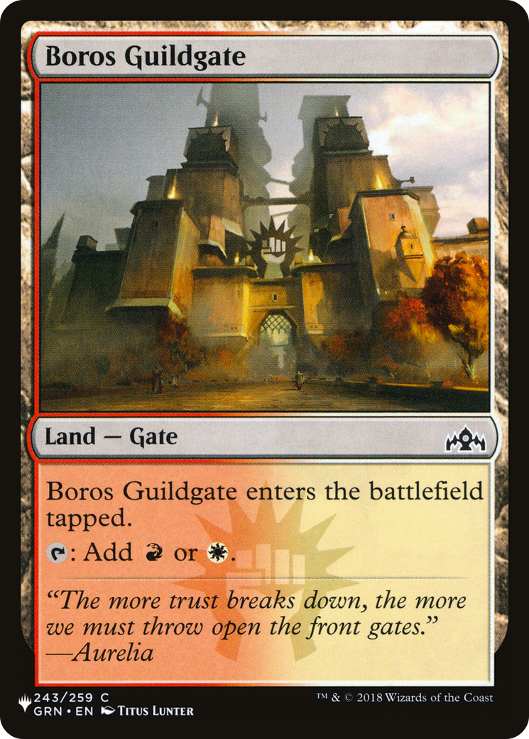 Boros Guildgate [The List] | Galaxy Games LLC