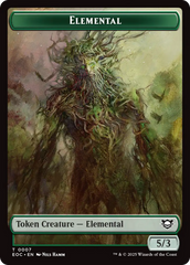 Beast (0006) // Elemental (0007) Double-Sided Token [Edge of Eternities Commander Tokens] | Galaxy Games LLC