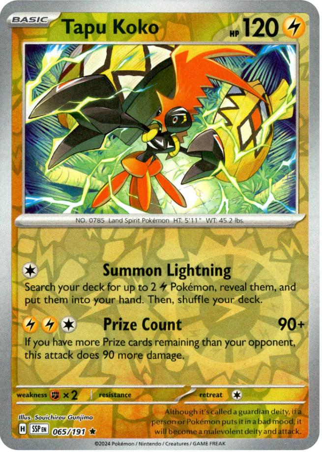 Tapu Koko (065/191) [Scarlet & Violet: Surging Sparks] | Galaxy Games LLC