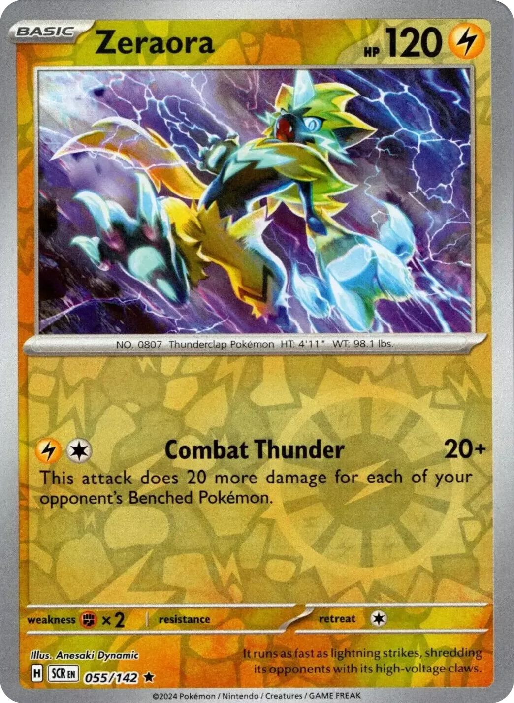 Zeraora (055/142) [Scarlet & Violet: Stellar Crown] | Galaxy Games LLC