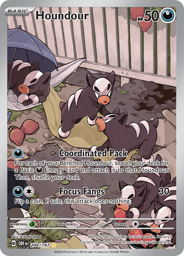 Houndour (204/197) [Scarlet & Violet: Obsidian Flames] | Galaxy Games LLC