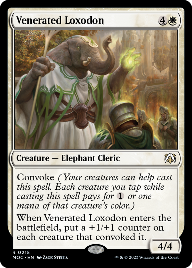 Venerated Loxodon [March of the Machine Commander] | Galaxy Games LLC