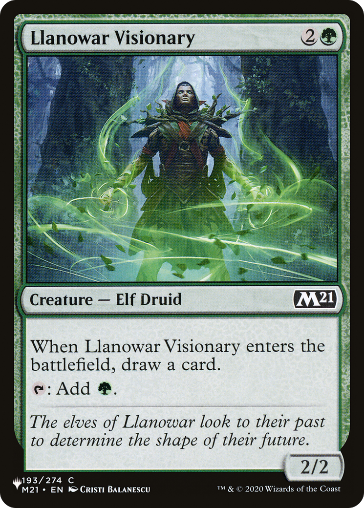 Llanowar Visionary [The List] | Galaxy Games LLC